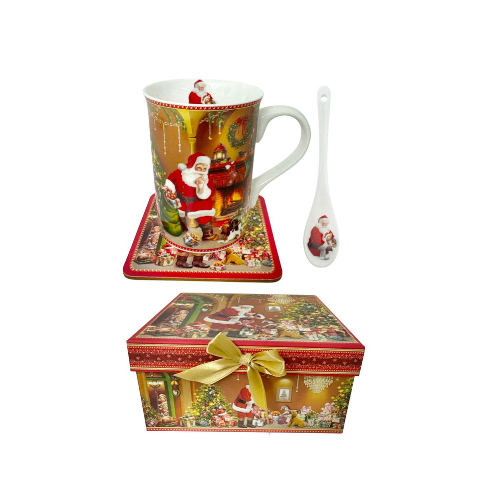 Taza, Cuchara y Poza Taza Papá Noel