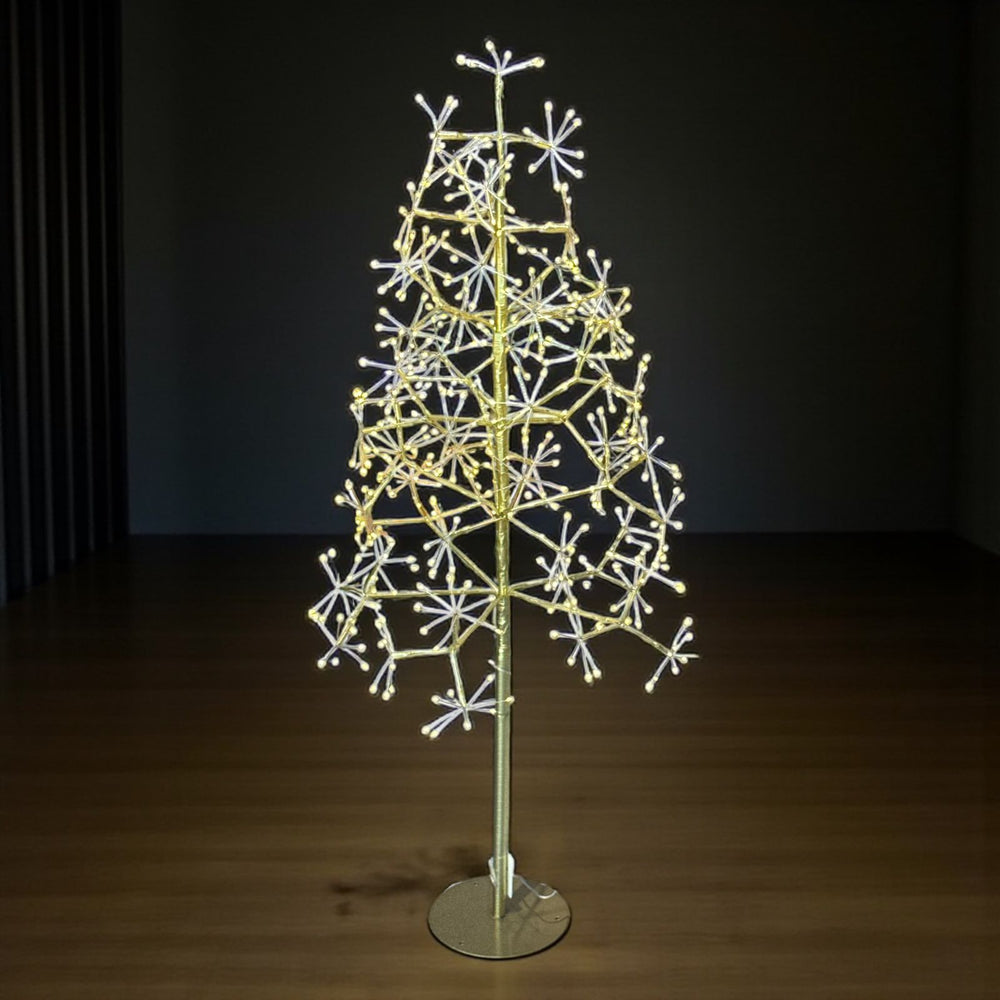 Árbol Led Dorado 120cm