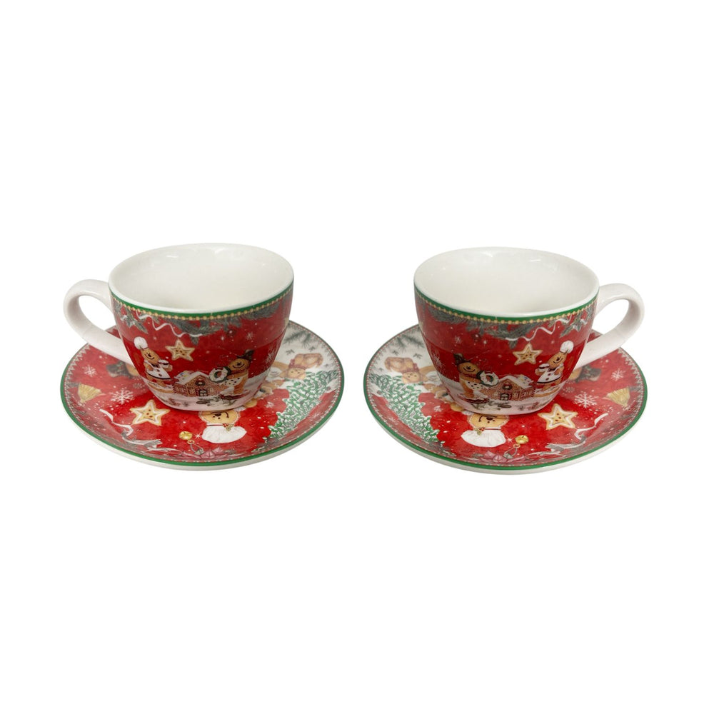 Set de Tazas de Té X2 Galletas de Jengibre