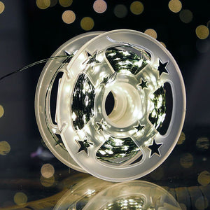 Luces Hada 100M Cable Verde luz BLANCA