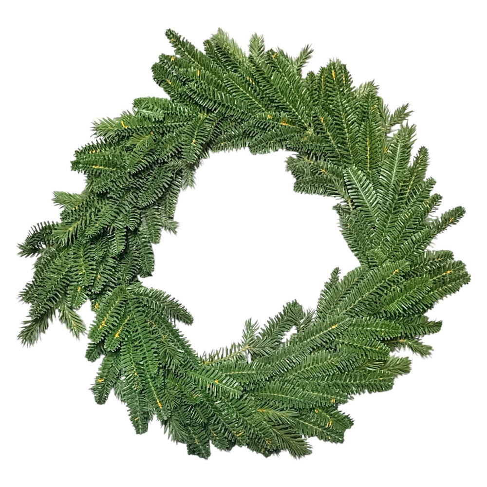 Corona Verde con Ramas Aguja 50cm