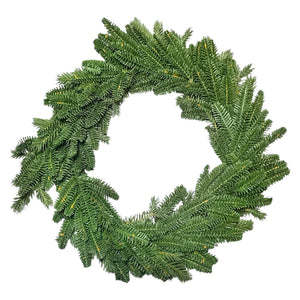 Corona Verde con Ramas Aguja 50cm