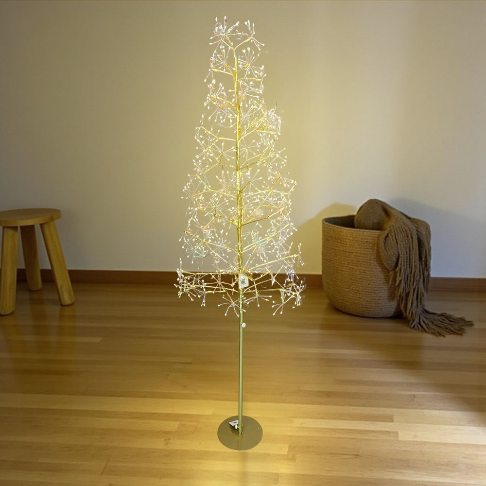 Árbol Led Dorado 180cm