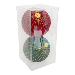 Bolas X2 Verde y Rojo 15cm