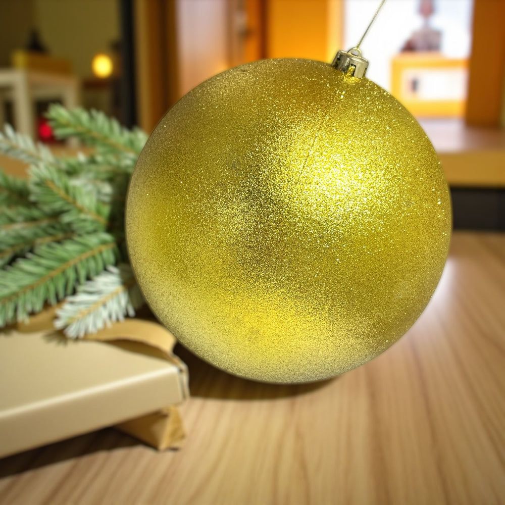 Bola DORADO ESCARCHADO 24cm