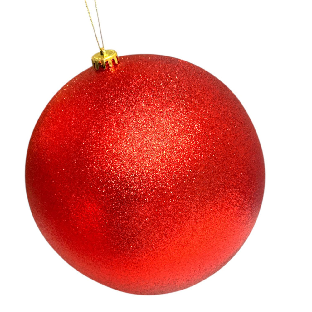 Bola ROJO ESCARCHADO 24cm