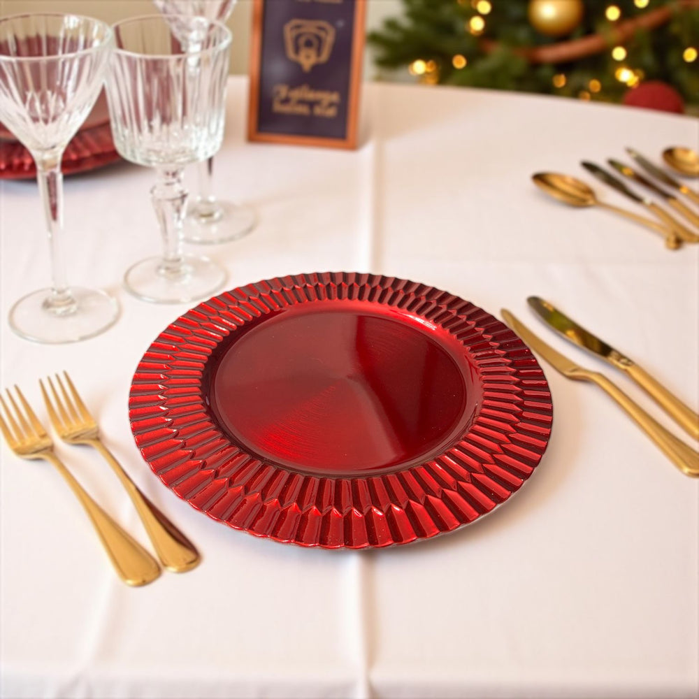 Plato de Sitio Rojo ESCARLATA