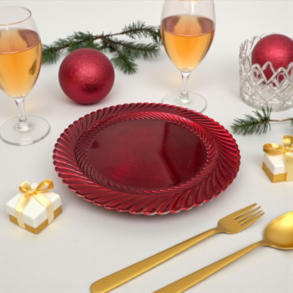 Plato de Sitio Rojo CARMESÍ