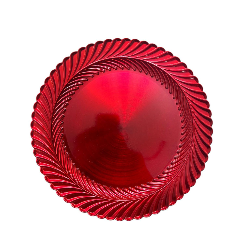 Plato de Sitio Rojo CARMESÍ