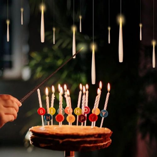 Set X12 Velas Led Blancas