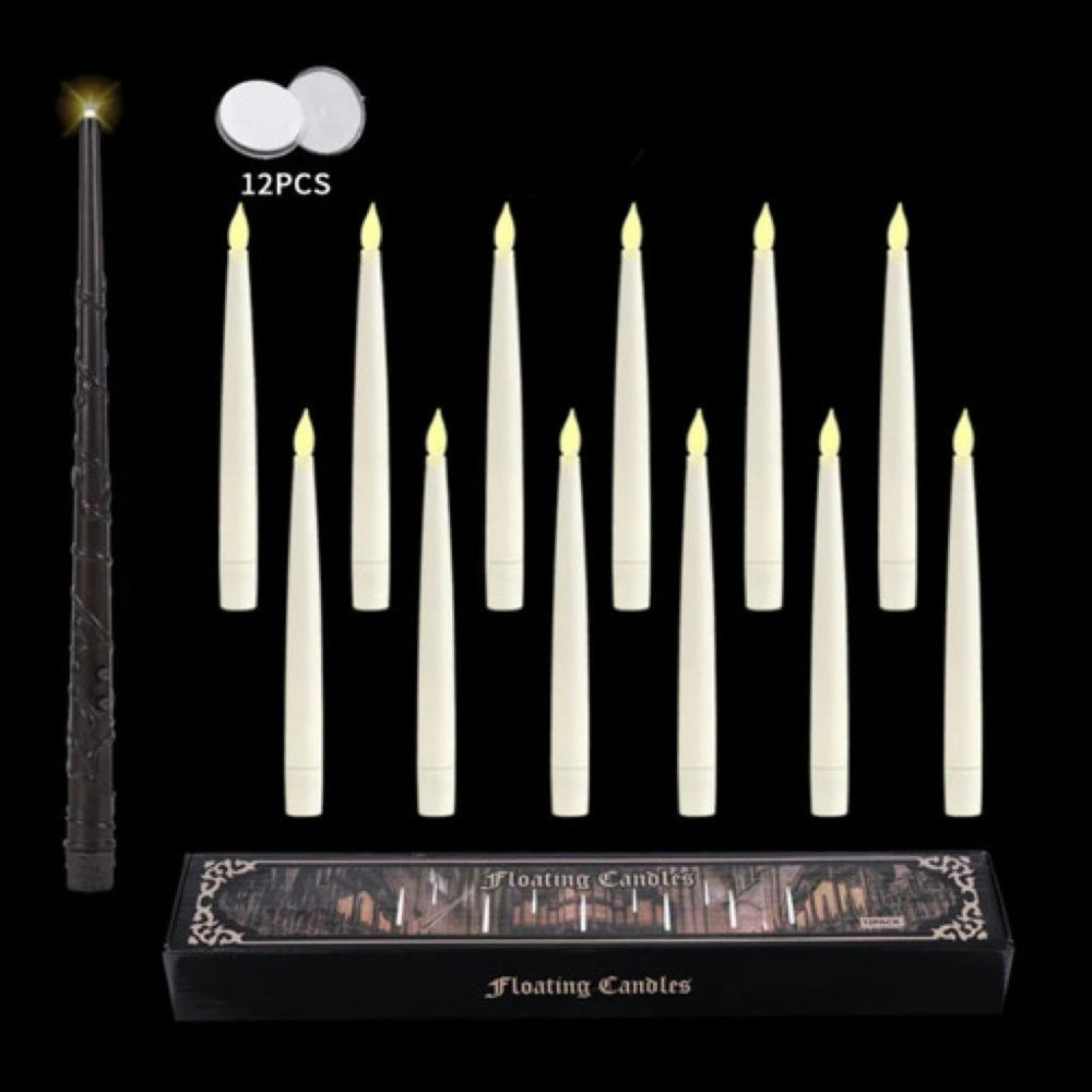 Set X12 Velas Led Blancas