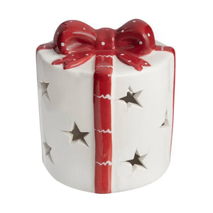 Lampara Regalo Blanco Navideño