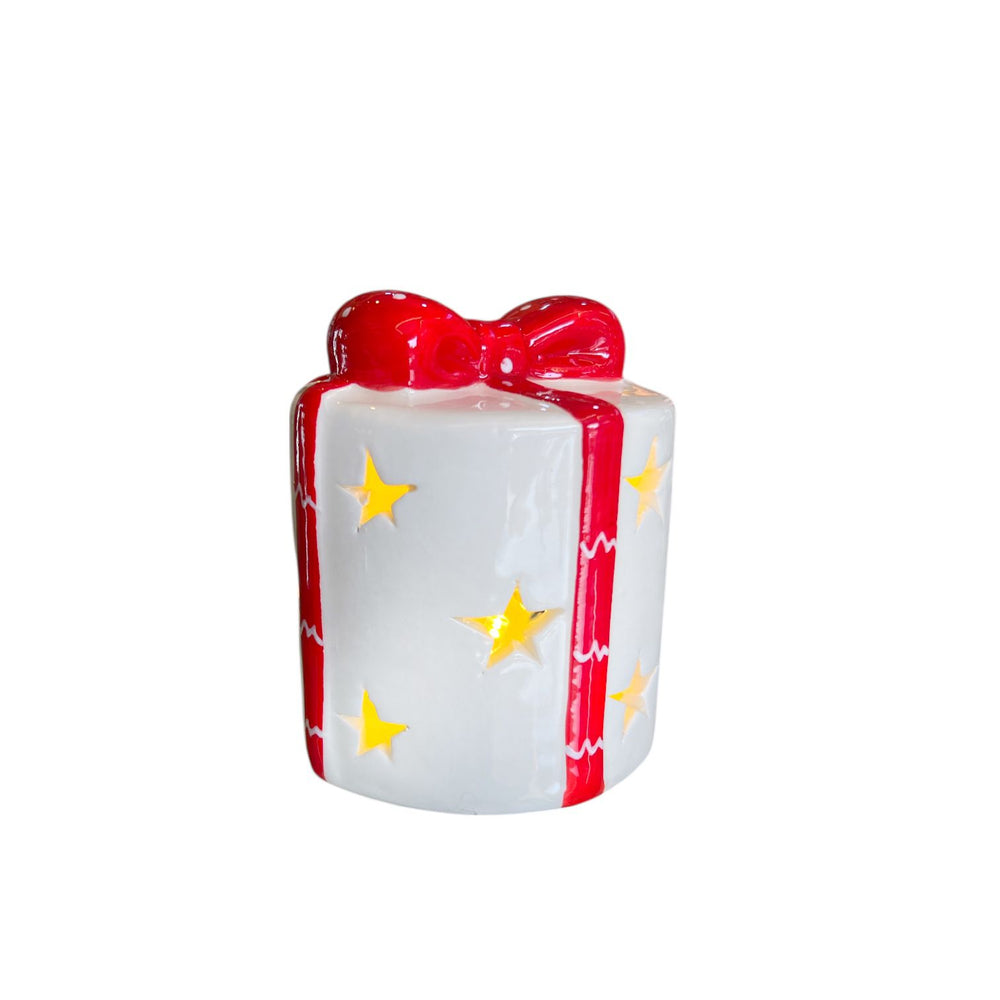 Lampara Regalo Blanco Navideño