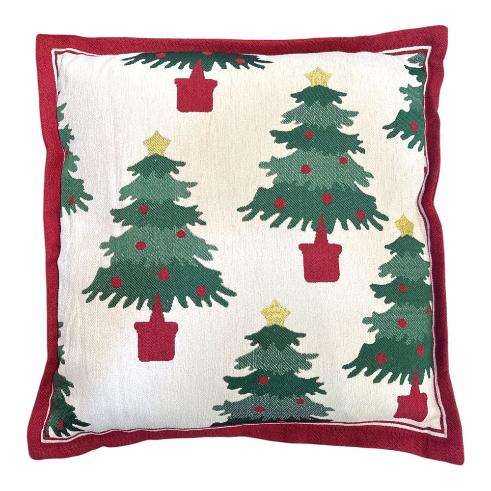 Cojín Navideño PINOS VERDES