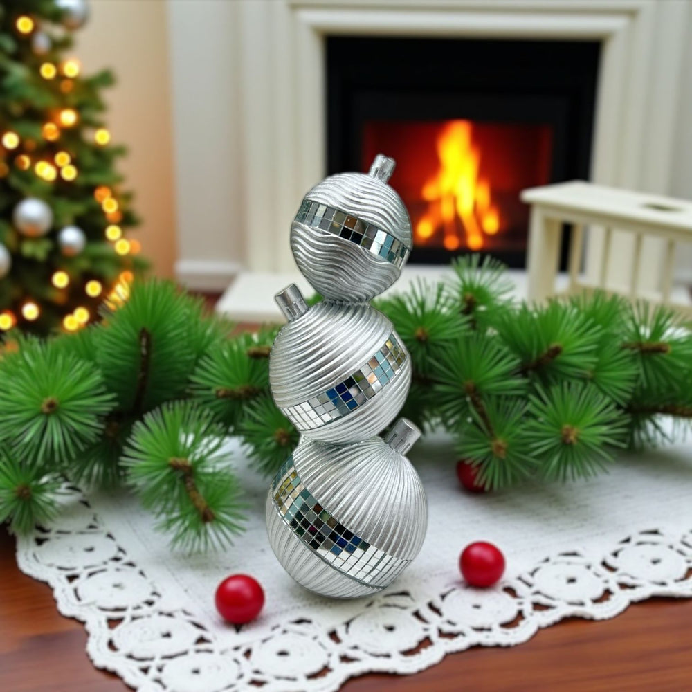 Adorno Navideño BOLAS PLATEADAS