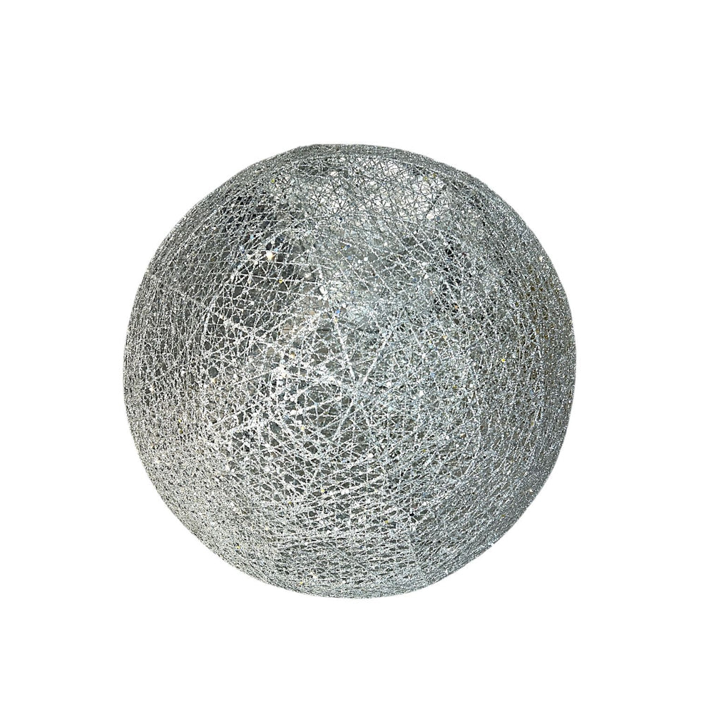 Bolas Plateada Trenzada 40cm