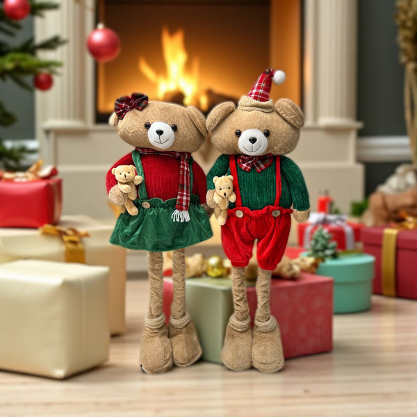 Oso Navideño Pati Largo VERDE