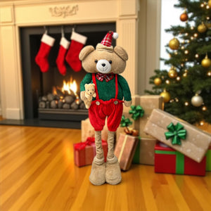 Oso Navideño Pati Largo VERDE