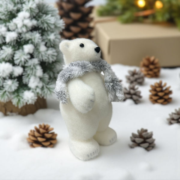 Oso Navideño Blanco con Chalina