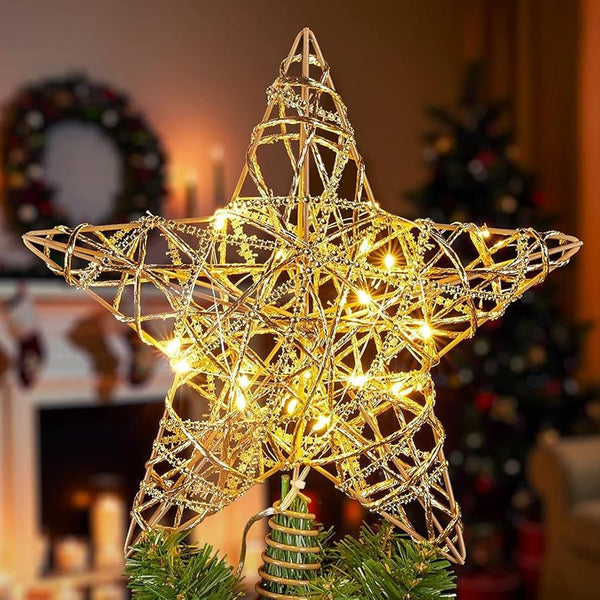 Estrella Copa de Árbol DORADA