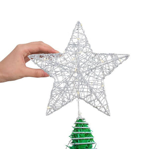 Estrella Copa de Árbol PLATEADA