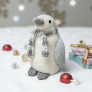 Pingüino Navideño Mediano Con Bufanda