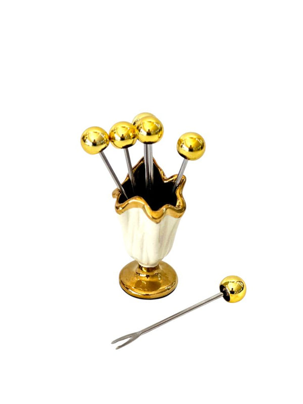 Tenedores de Cóctel DORADO