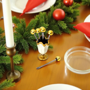 Tenedores de Cóctel DORADO