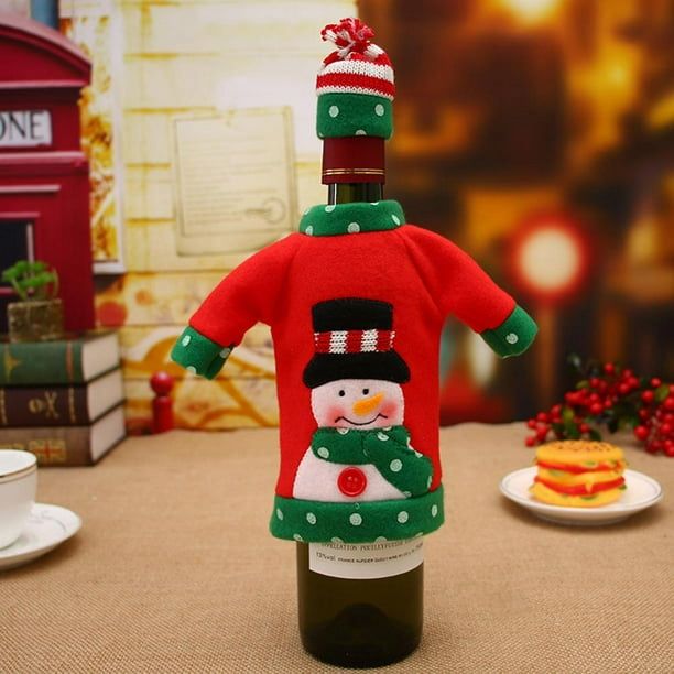 Funda de Botella MUÑECO DE NIEVE