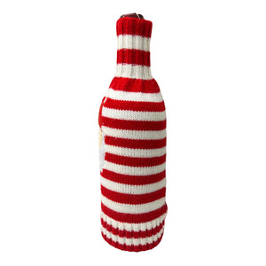 Funda de Botella Rayas PAPÁ NOEL