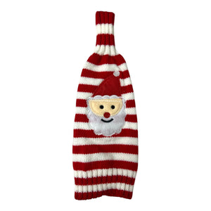 Funda de Botella Rayas PAPÁ NOEL