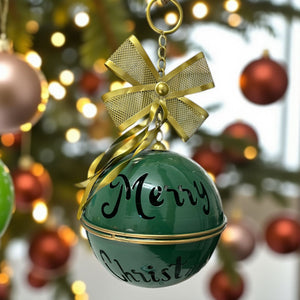 Cascabel Verde Colgante Navideño