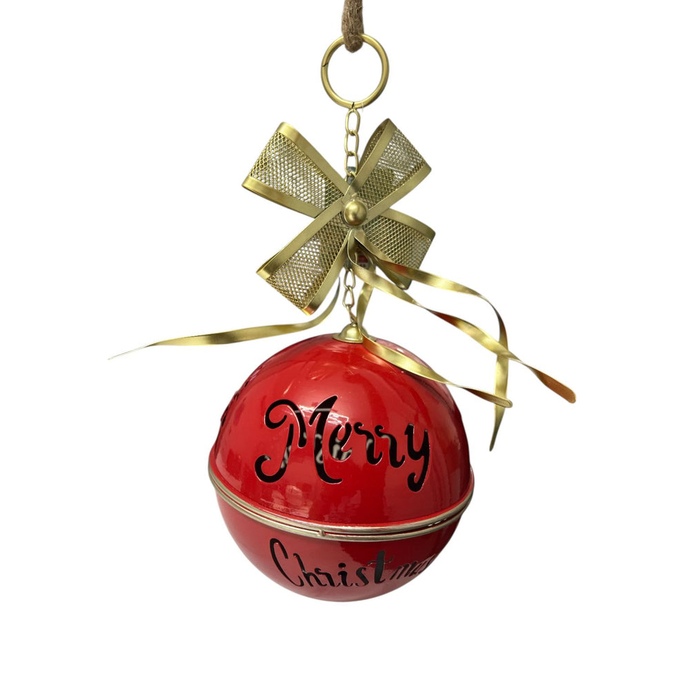 Cascabel Rojo Colgante Navideño