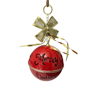 Cascabel Rojo Colgante Navideño