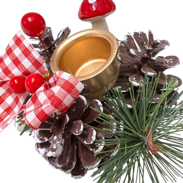 Candelabro Piña Navideño