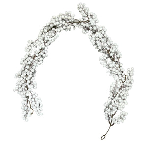 Guirnalda Nevada Bolitas Blancas 120 MT