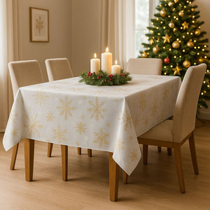 Mantel Navideño Dorado 190x150cm