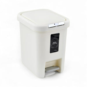 Tacho con Pedal Crema PEQUEÑO
