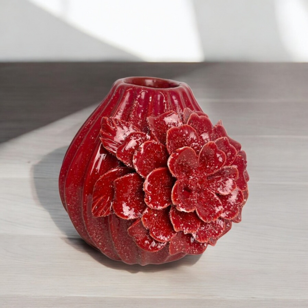Jarrón ROSAS ROJO