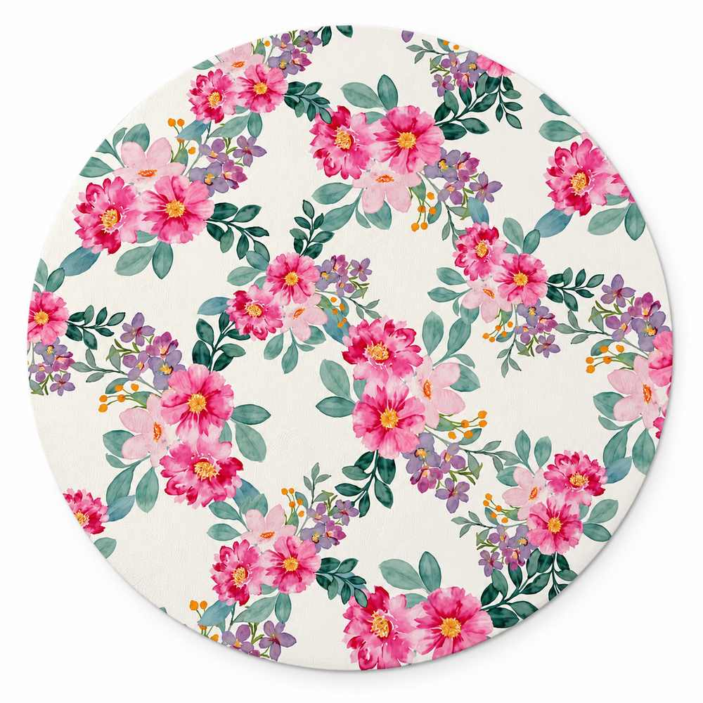 Set x6 Individuales Redondos FLORES SILVESTRES