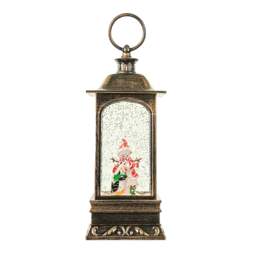 Farol Navideño Muñeco de Nieve