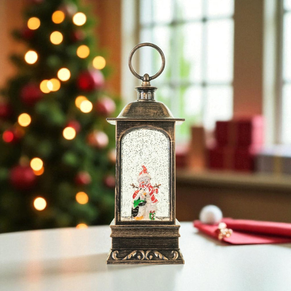 Farol Navideño Muñeco de Nieve
