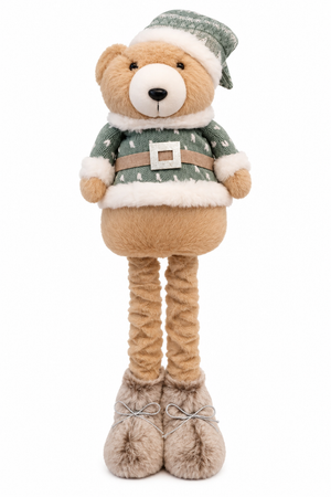 Oso Polar Pati Largo con Traje Verde