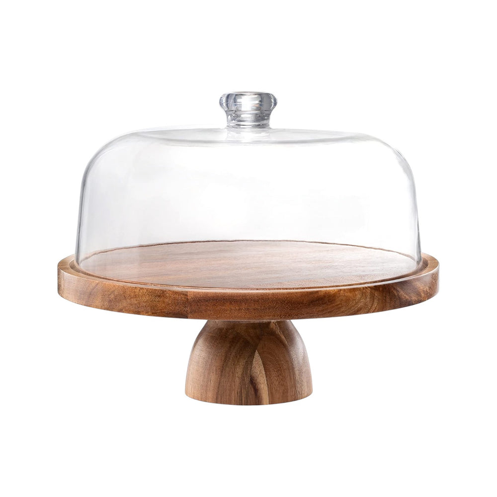 Porta Torta y Piqueos 2 en 1 de Madera NUBE COLLECTION