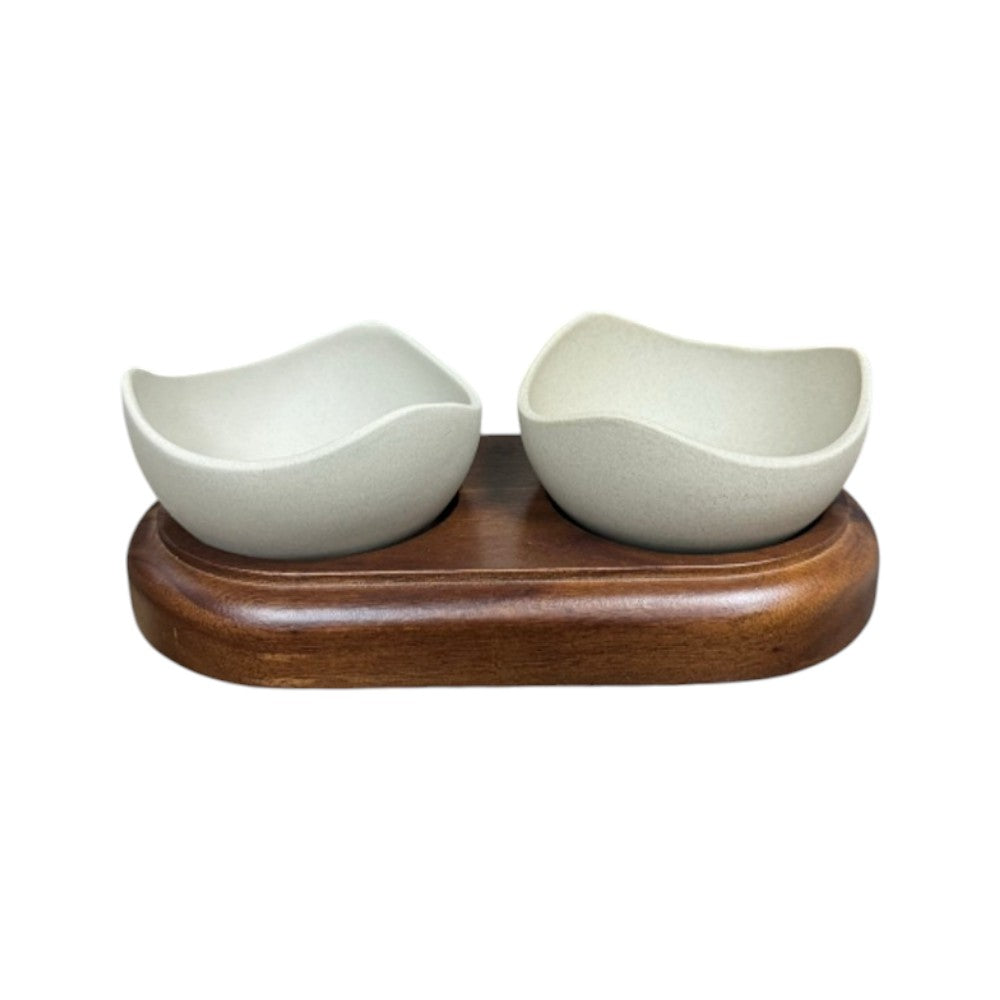 Porta Bocaditos Ceramico Doble ARGENTA COLLECTION