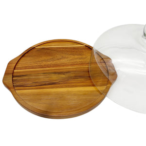 PORTA TORTA BASE DE MADERA