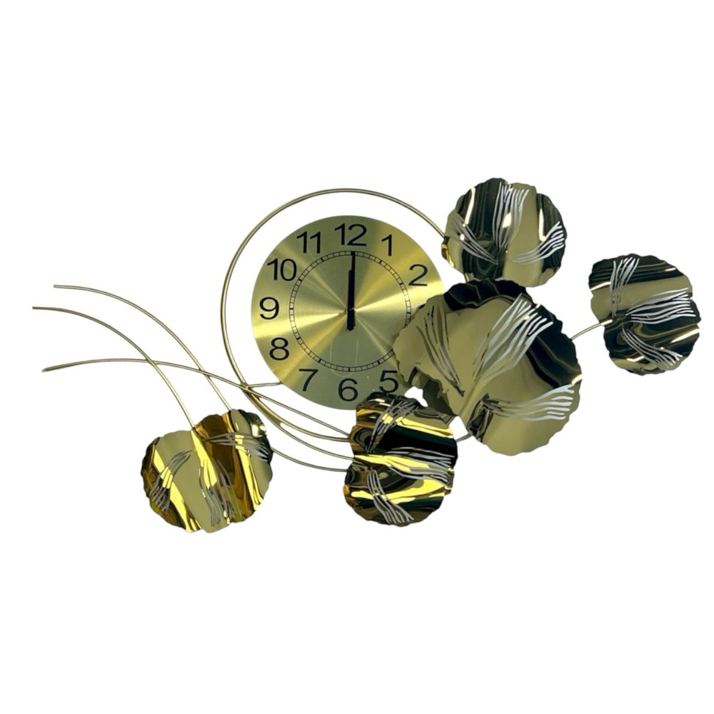 Placa Reloj PÉTALOS DE ORO