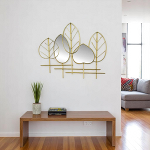 Placa Espejo HOJAS LOVE