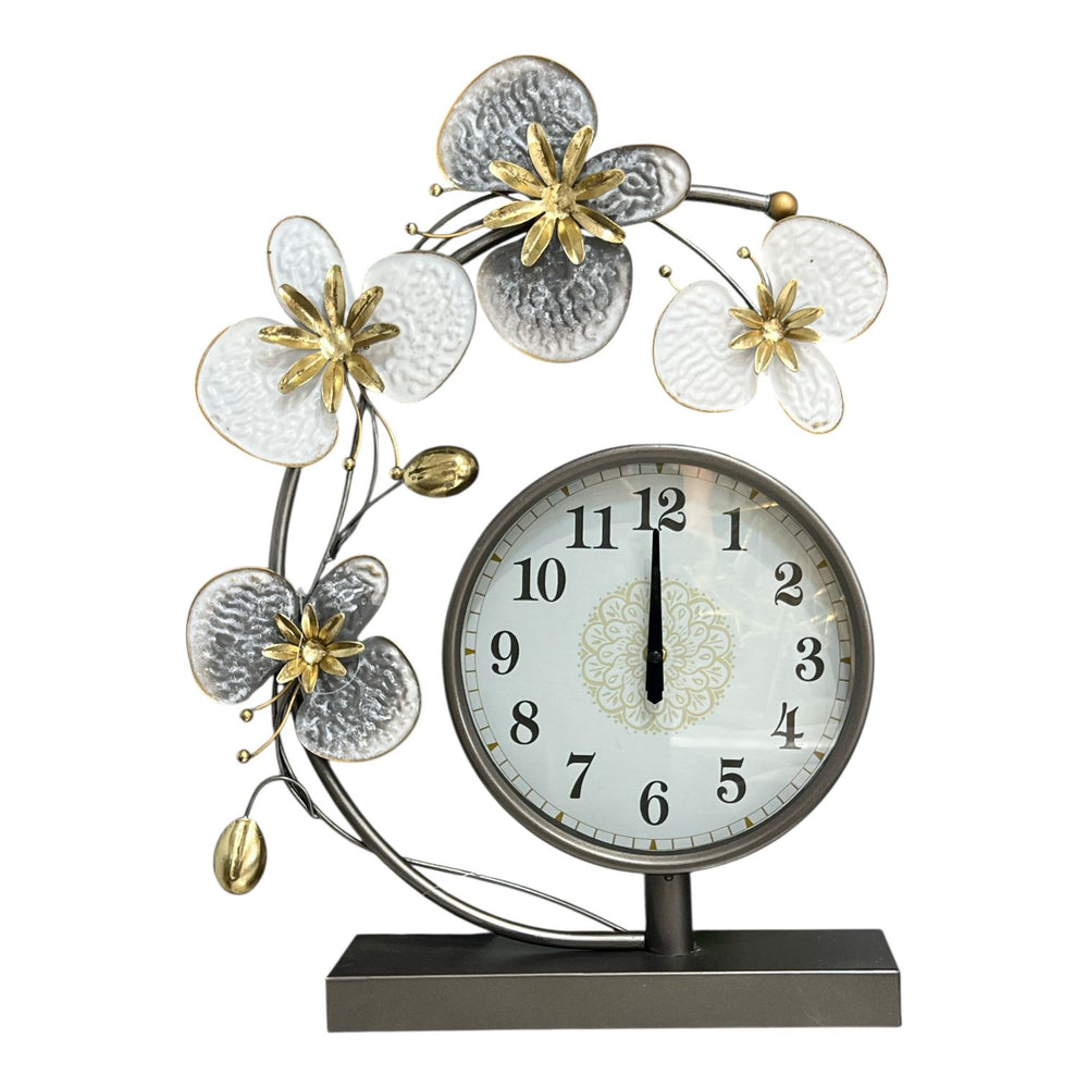 ADORNO RELOJ FLOWER BASE