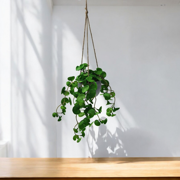 Planta Corazones Colgante Artificial VERDE